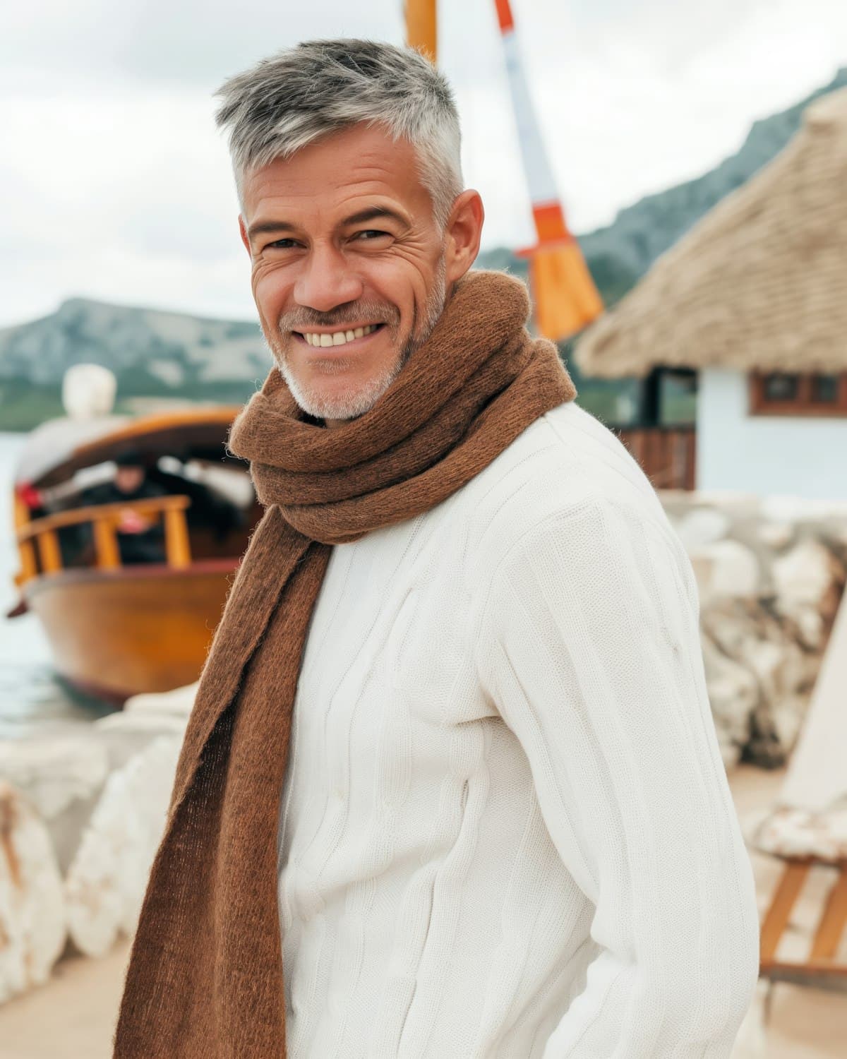A Verdane member smiling on a hillside walk